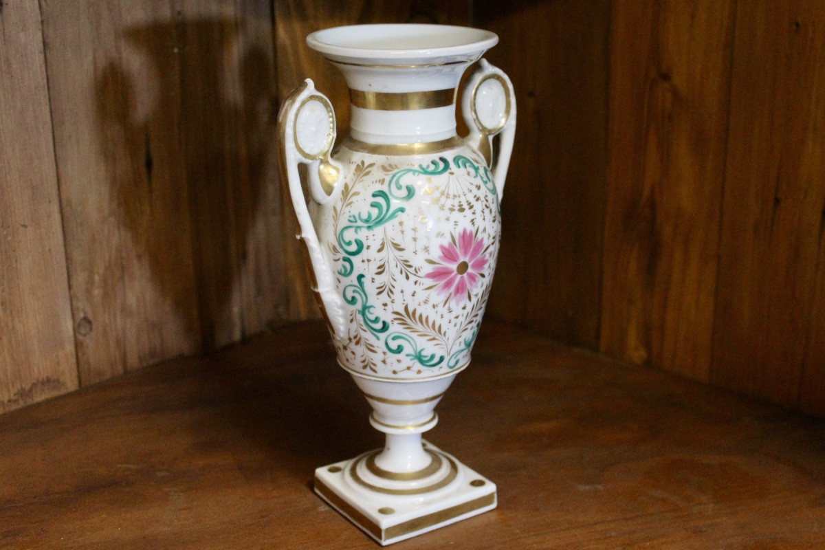 Vase Empire en porcelaine de Paris -photo-4