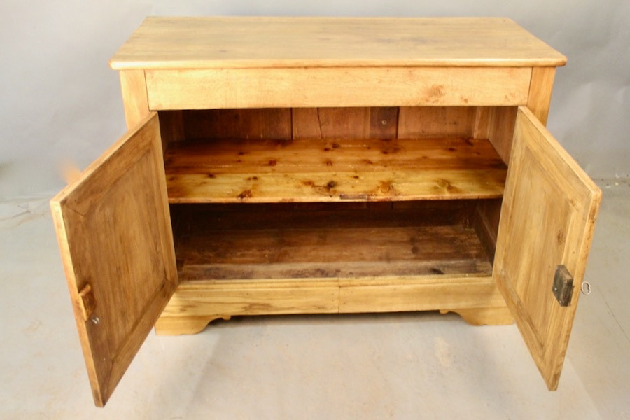 Buffet Louis Philippe XIXème en noyer blond-photo-4