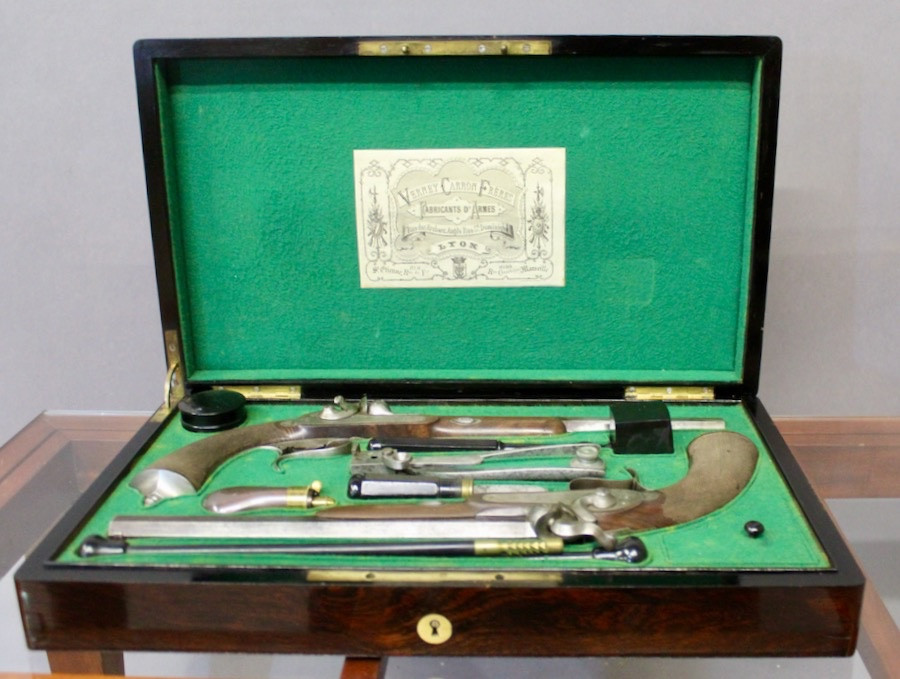 Coffret de pistolets de duels Verney Carron frères XIXème-photo-2