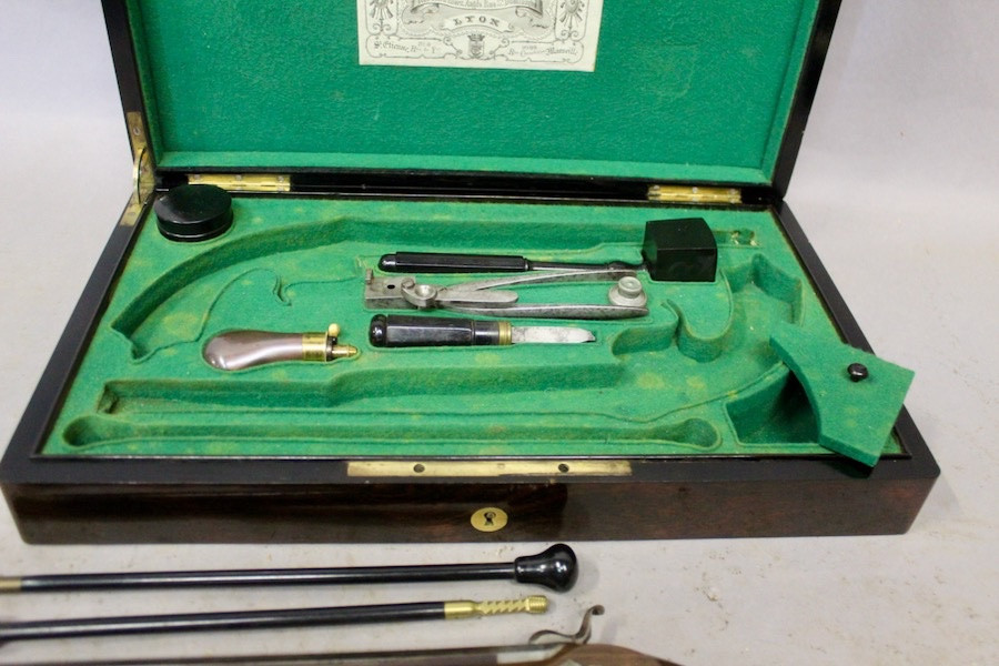 Coffret de pistolets de duels Verney Carron frères XIXème-photo-6