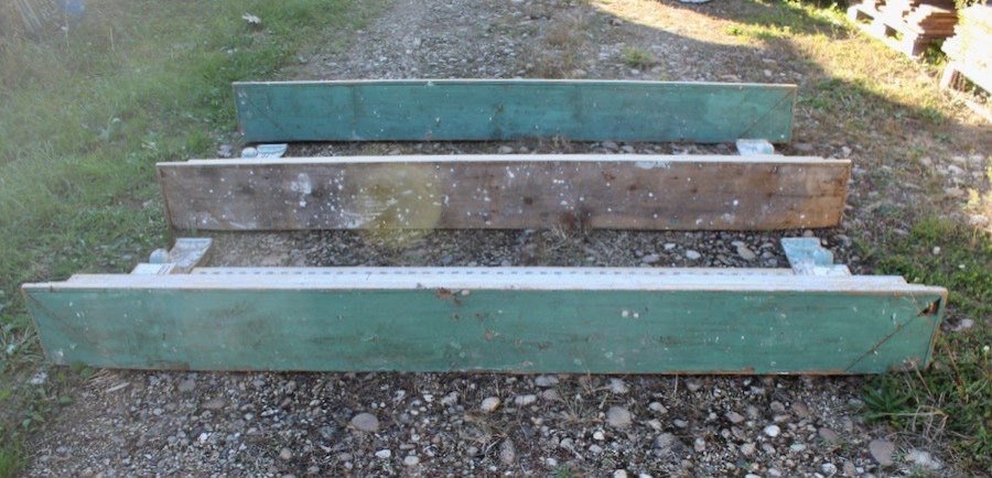 Pair Of 19th-century Wooden Capitals, 2.42 Meters-photo-6