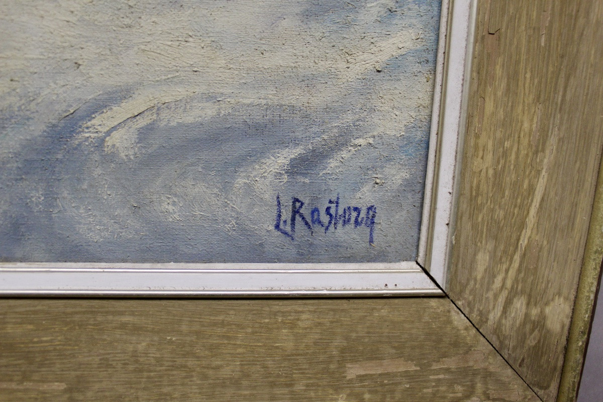 Oil On Canvas, Mountain Landscape Of Courchevel, Signed-photo-3