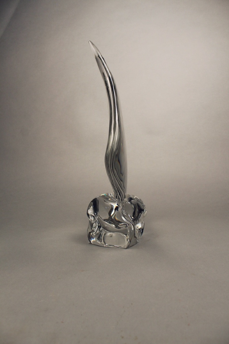 Crystal Sculpture "the Sail" By Daum France-photo-2