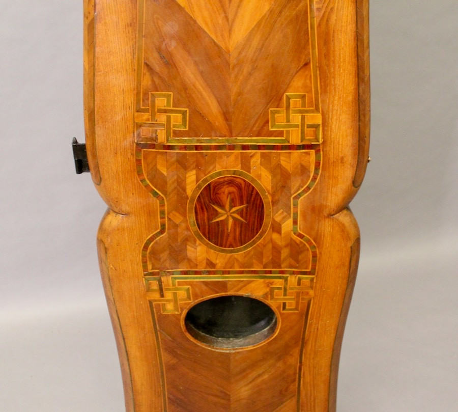 Large Marquetry Floor Clock Case, 19th Century-photo-2