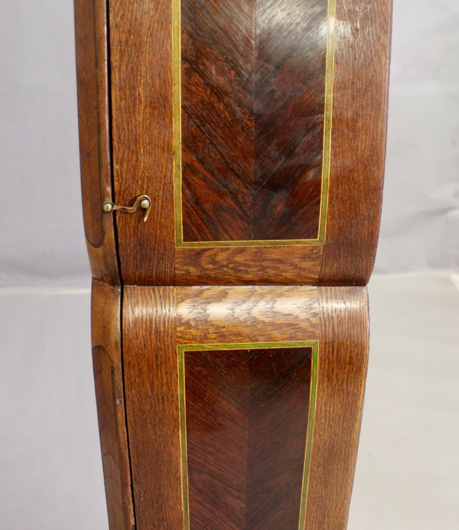 Large Marquetry Floor Clock Case, 19th Century-photo-5