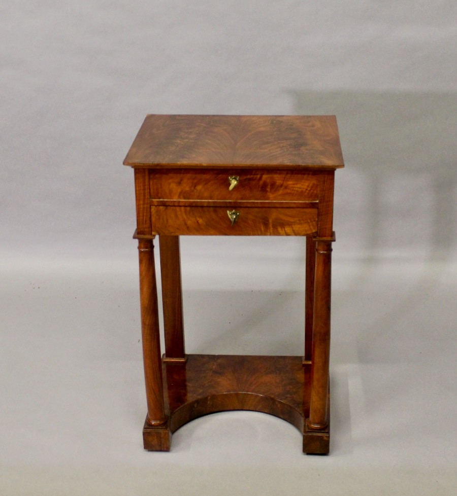 Empire Period Worker In Walnut Burl -photo-2