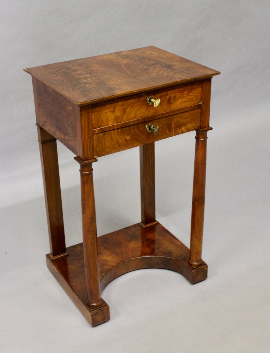 Empire Period Worker In Walnut Burl -photo-3