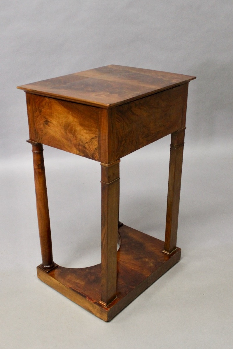 Empire Period Worker In Walnut Burl -photo-7