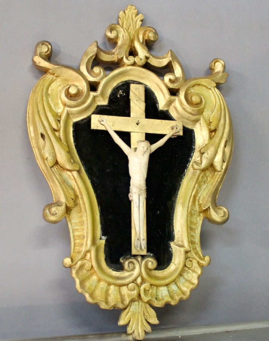Ivory Christ In A Baroque Frame-photo-1