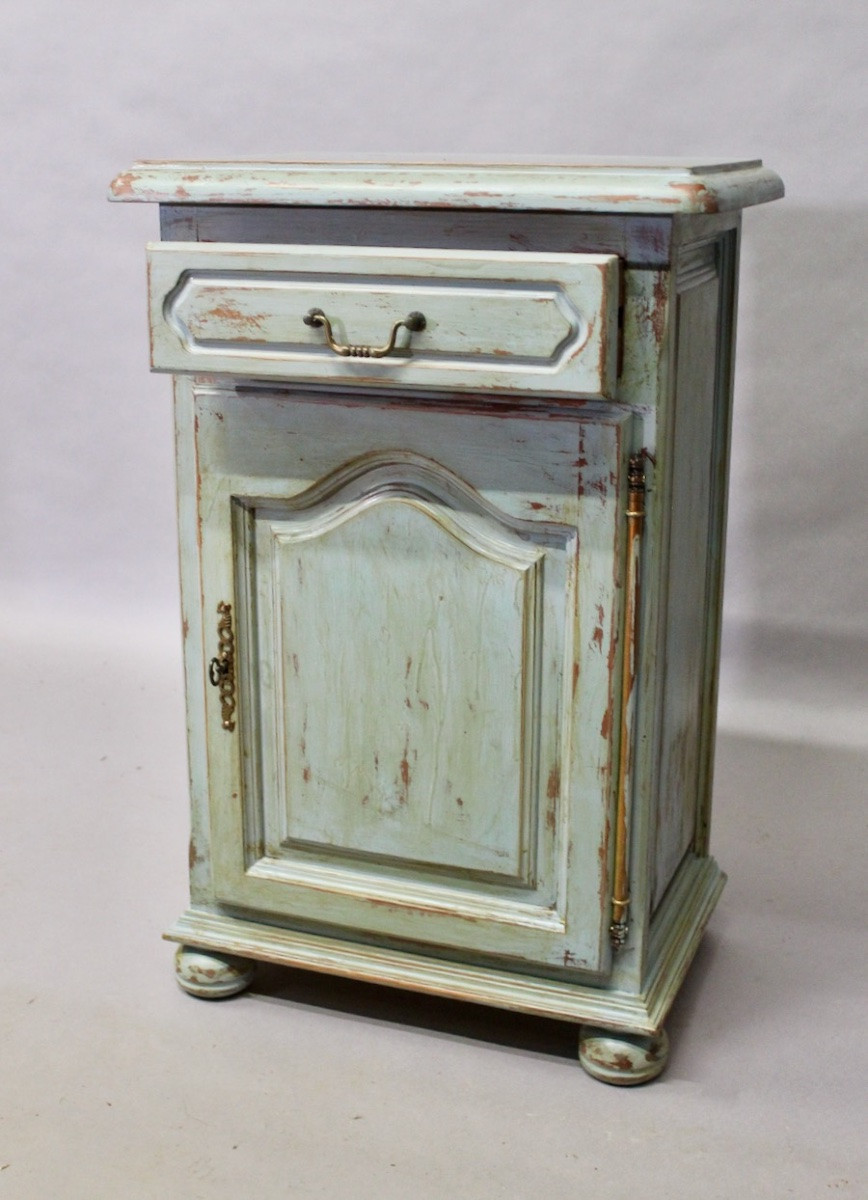 Patinated Cherry Wood Jam Cupboard-photo-3