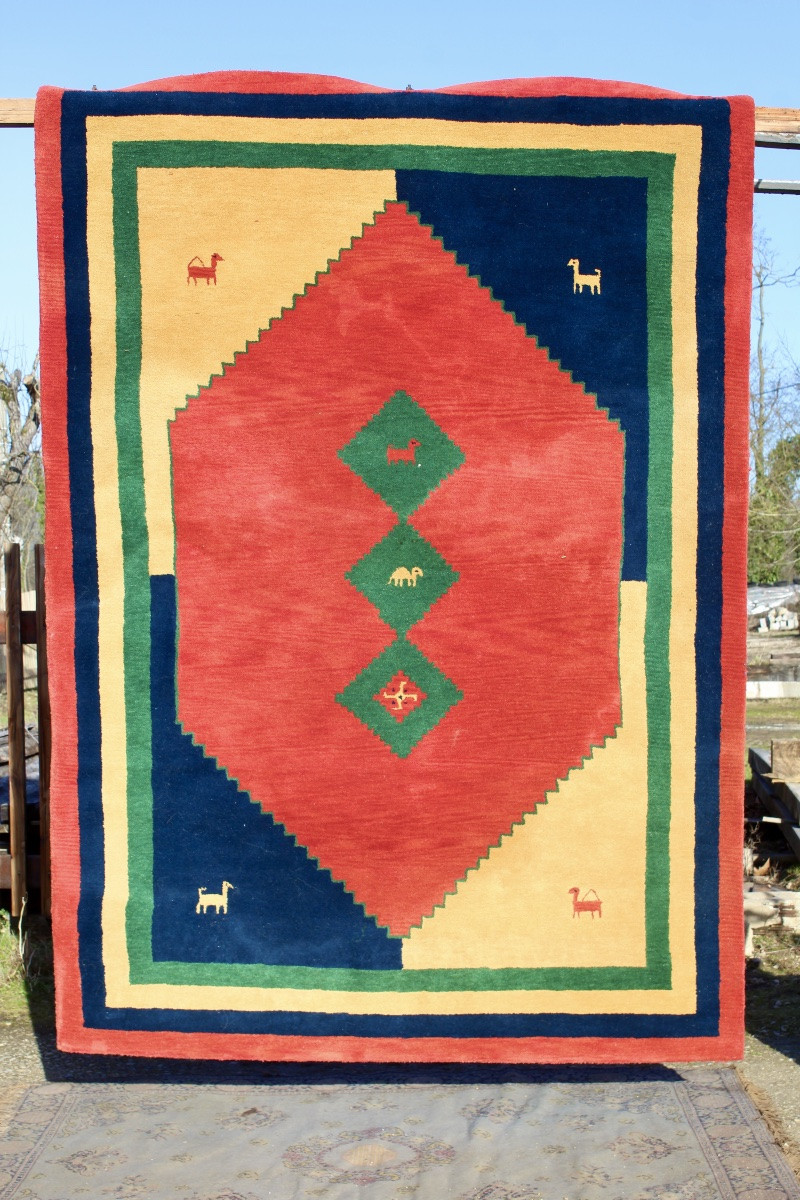 Indian Wool Rug 210 X 290 Cm-photo-2