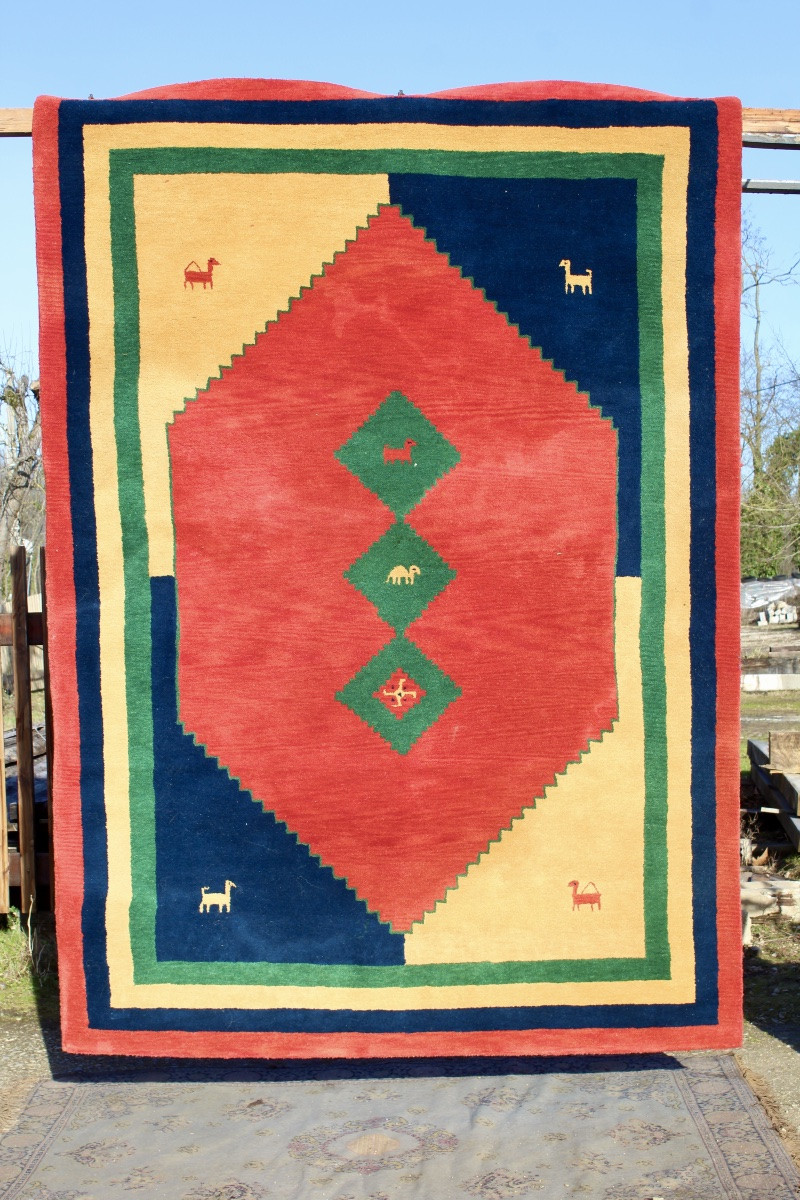 Indian Wool Rug 210 X 290 Cm-photo-4