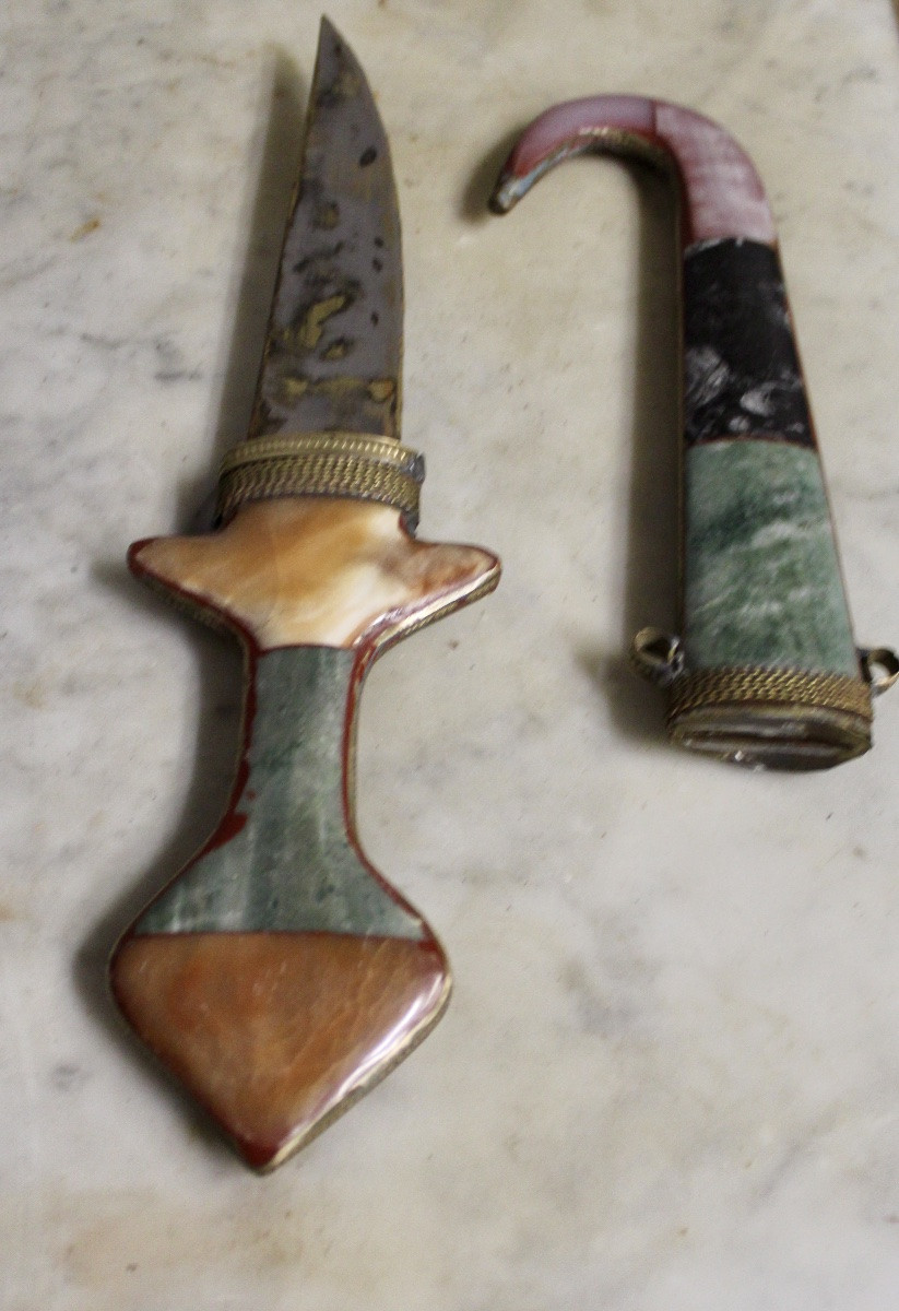 Koummya en marqueterie de pierres dures-photo-4