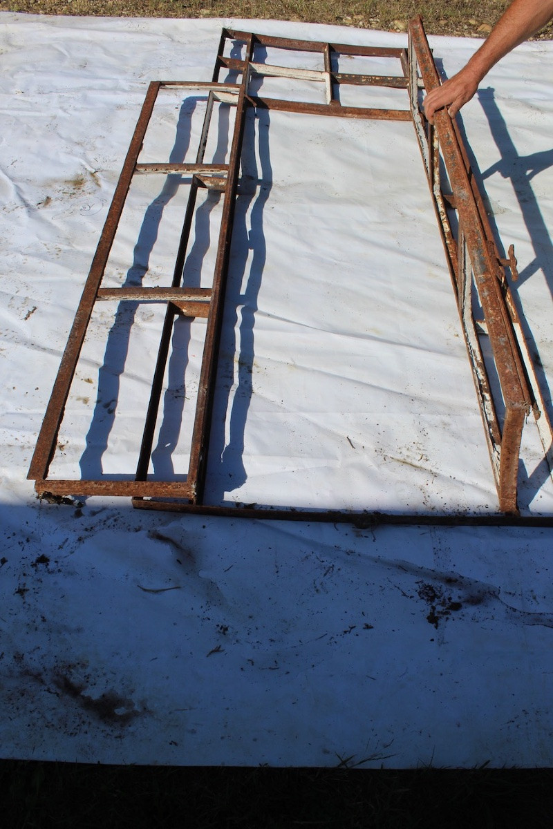 Ancienne serre de chateau en fer forgé XVIIème -photo-6