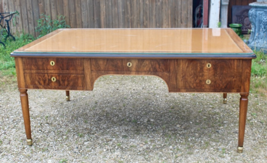 Important Charles X Desk For 4 People, Stamped Jantet-photo-2