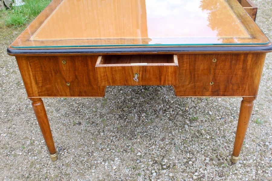 Important Charles X Desk For 4 People, Stamped Jantet-photo-1