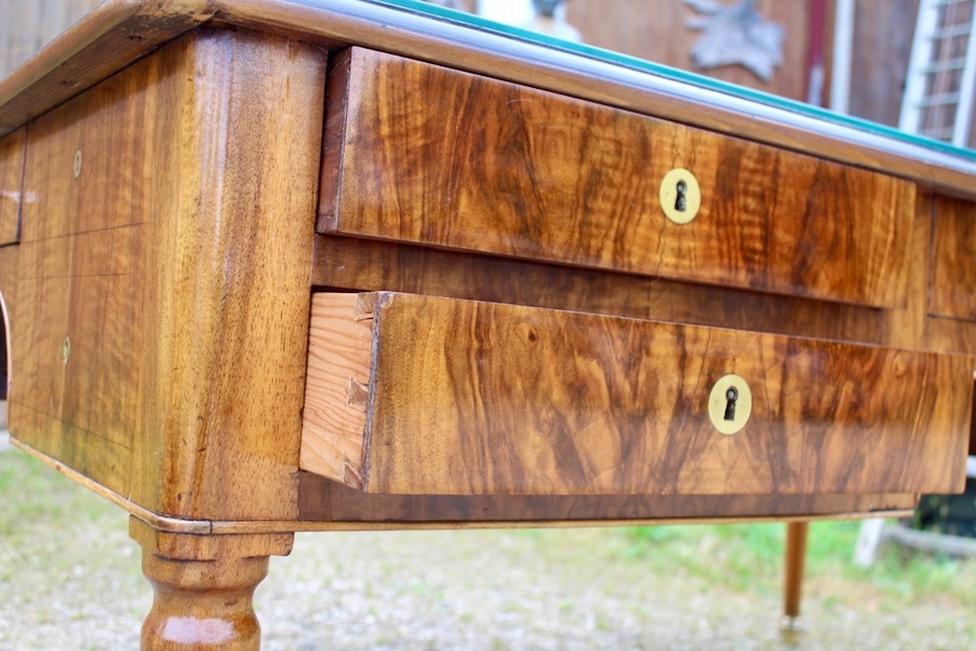 Important Charles X Desk For 4 People, Stamped Jantet-photo-2