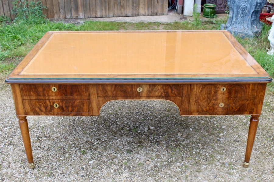 Important Charles X Desk For 4 People, Stamped Jantet-photo-5
