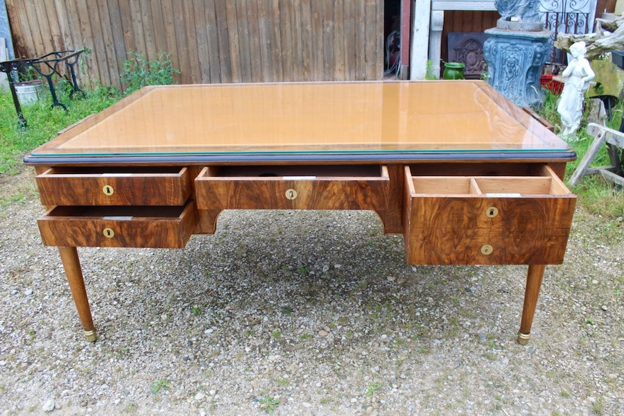 Important Charles X Desk For 4 People, Stamped Jantet-photo-6