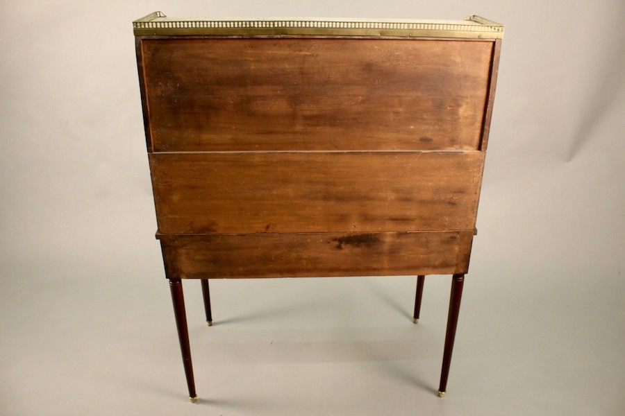 Bureau cylindre en acajou Louis XVI-photo-3