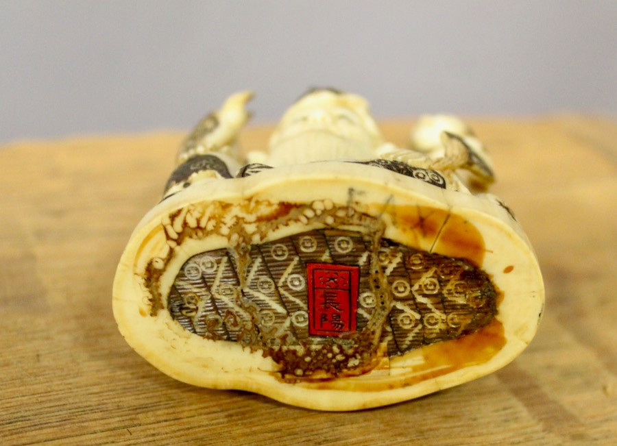 Ivory Okimono, Japan, Taishō Period (1912-1926), Circa 1920.-photo-4