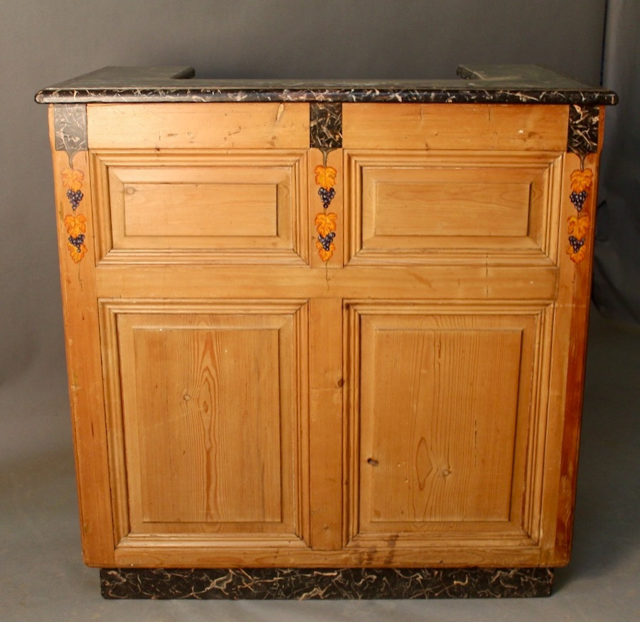 Banque comptoir à décor de raisins -photo-2