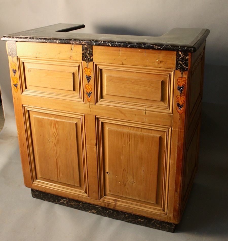 Banque comptoir à décor de raisins -photo-3