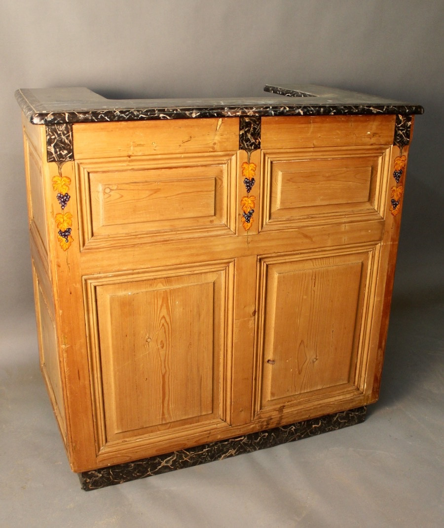 Banque comptoir à décor de raisins -photo-4