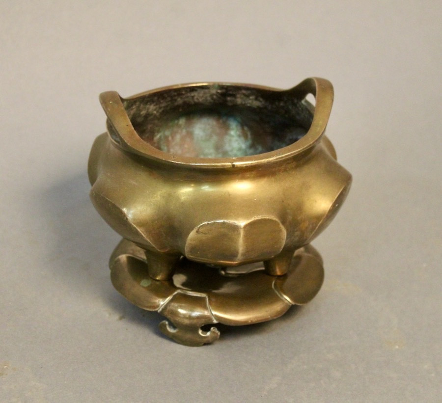 Brûle-parfum Tripode En Bronze Chine XIXème -photo-4