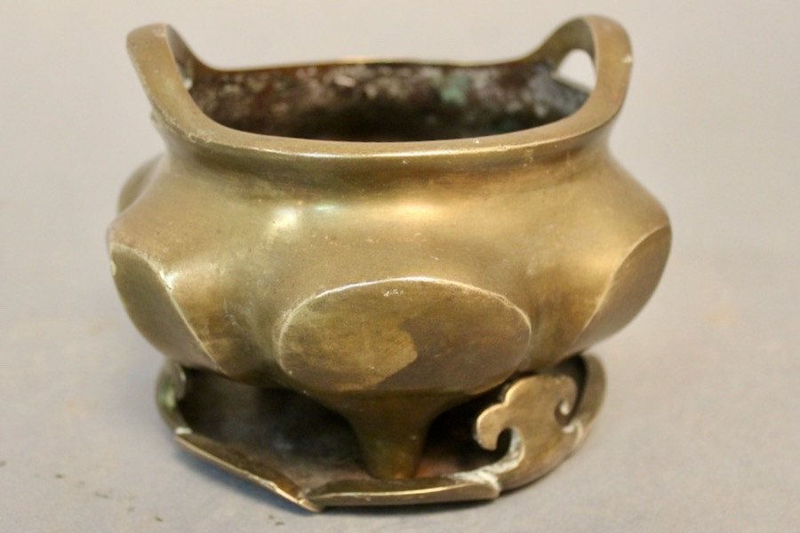 Brûle-parfum Tripode En Bronze Chine XIXème -photo-6