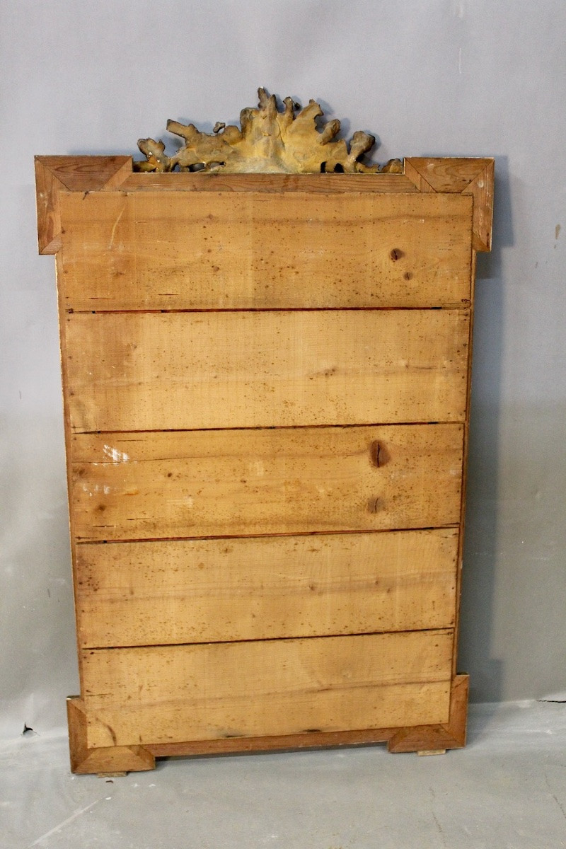 Miroir Napoléon III à fronton ouvragé-photo-6