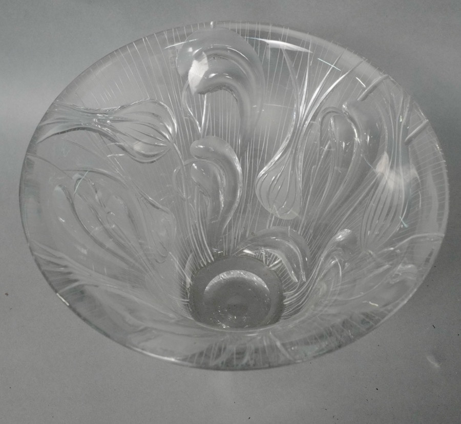 Vase Art Nouveau en cristal taillé -photo-4