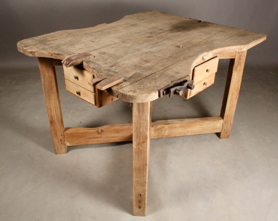 Three-seat Jeweller's Workbench, Circa 1900-photo-2