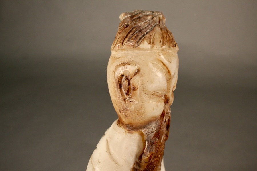 Asian Onyx Sculpture, Height 60 Cm-photo-1