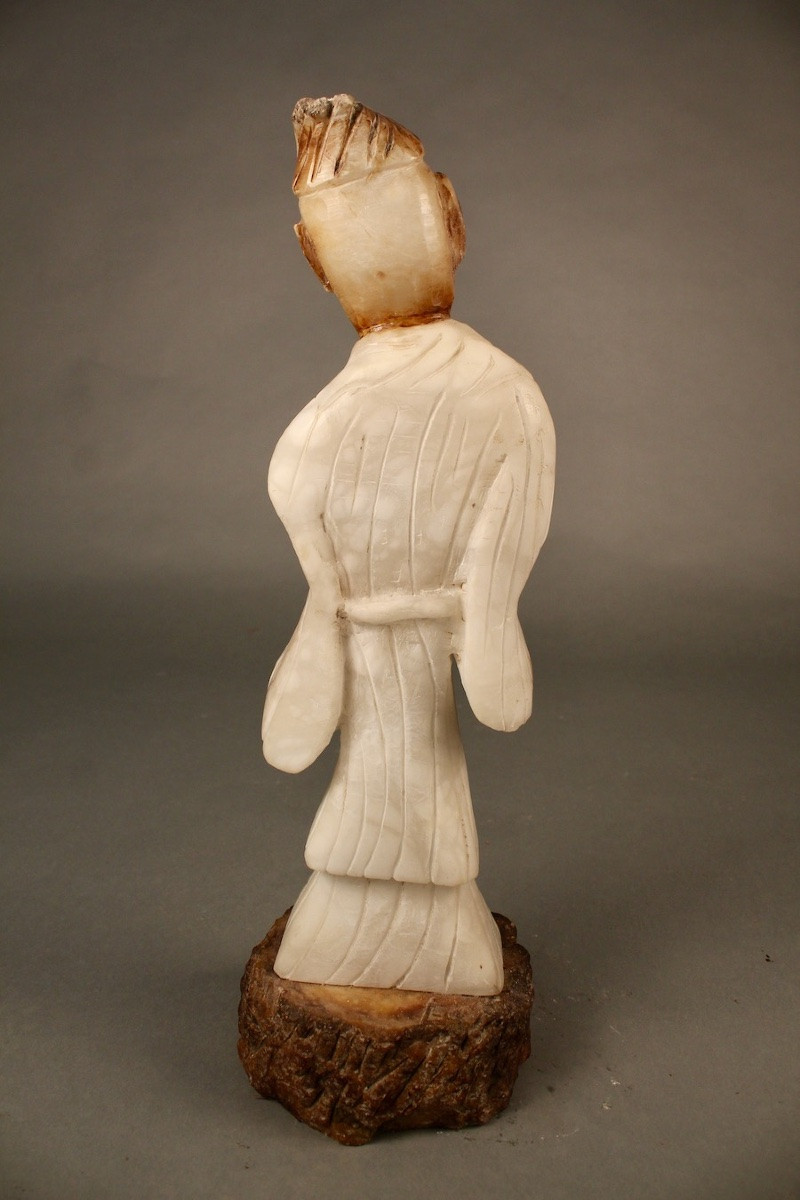 Asian Onyx Sculpture, Height 60 Cm-photo-2