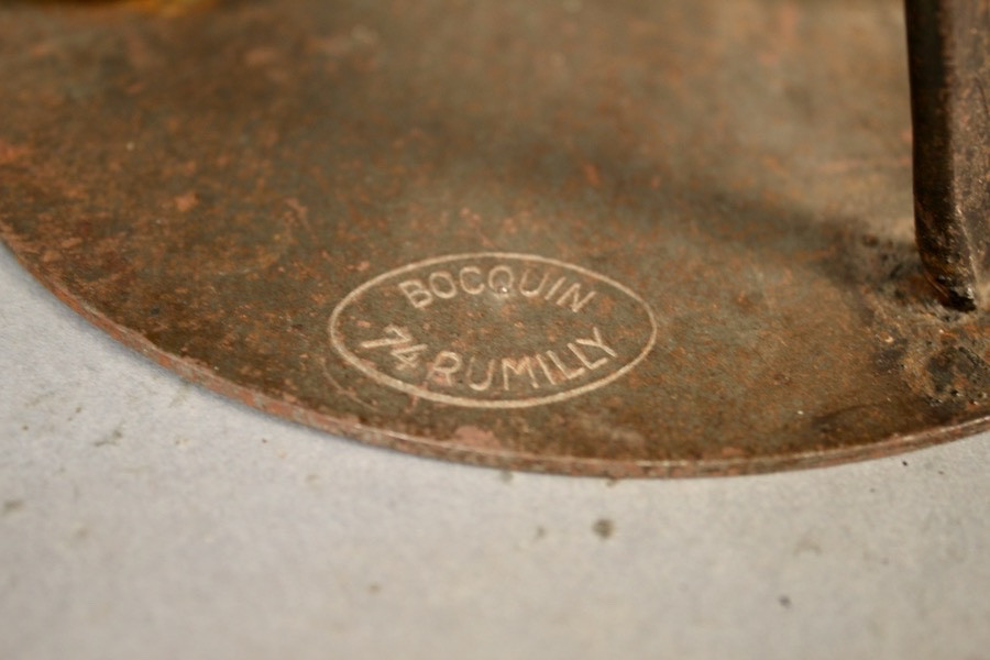 Shepherd In Wrought Iron Signed Bocquin In Rumilly-photo-3