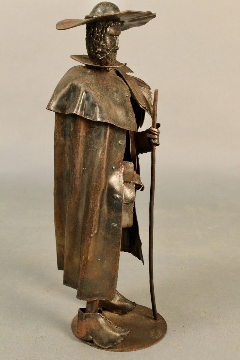 Shepherd In Wrought Iron Signed Bocquin In Rumilly-photo-1