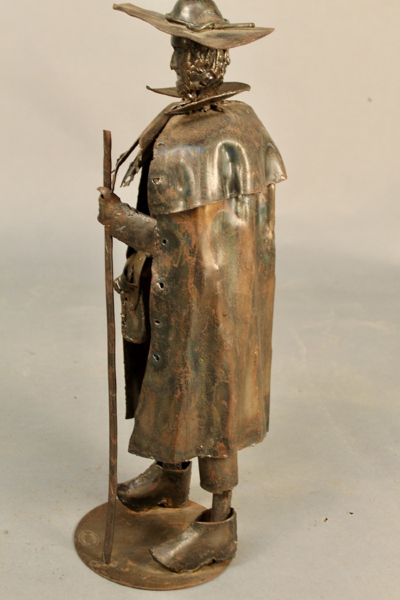 Shepherd In Wrought Iron Signed Bocquin In Rumilly-photo-2