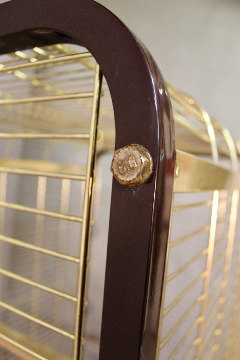 Cage à perroquets vintage grand modèle-photo-4