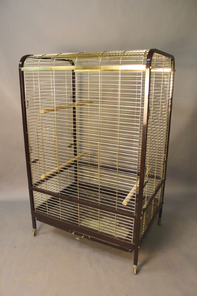 Cage à perroquets vintage grand modèle