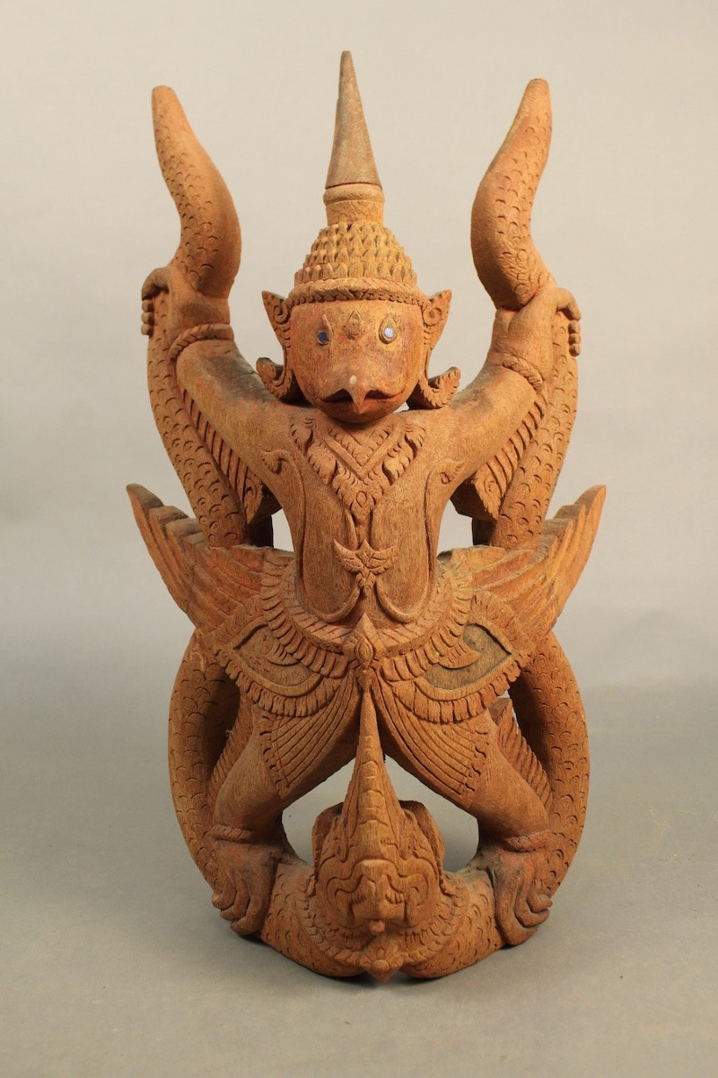 Sculpture Of Dvarapala, Temple Guardian Thailand-photo-2