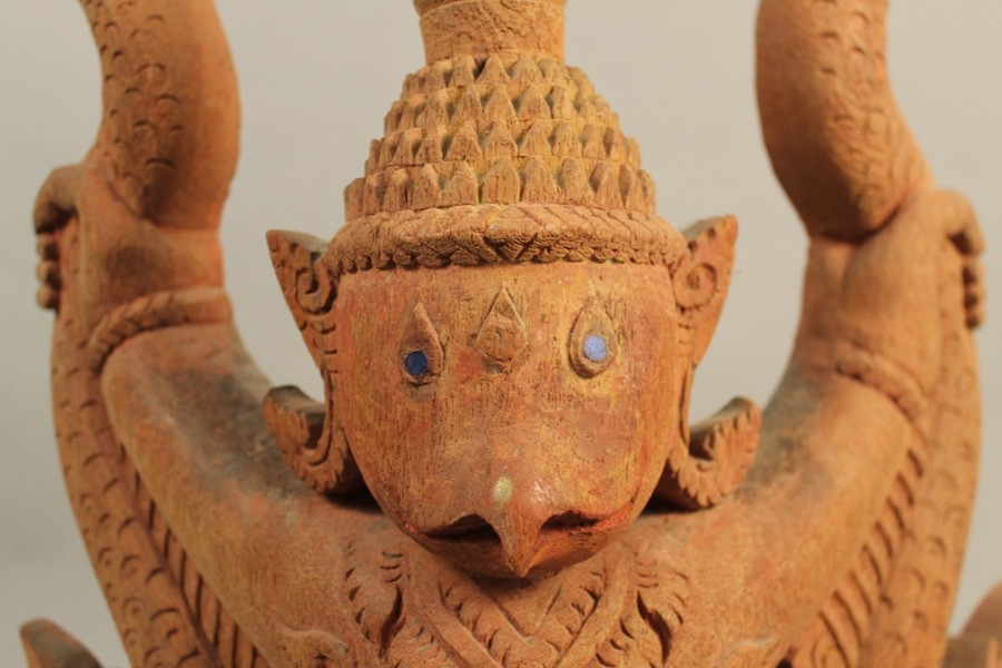 Sculpture Of Dvarapala, Temple Guardian Thailand-photo-2