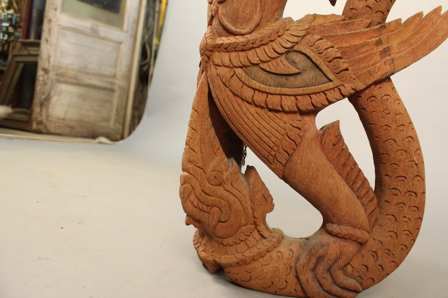 Sculpture Of Dvarapala, Temple Guardian Thailand-photo-5