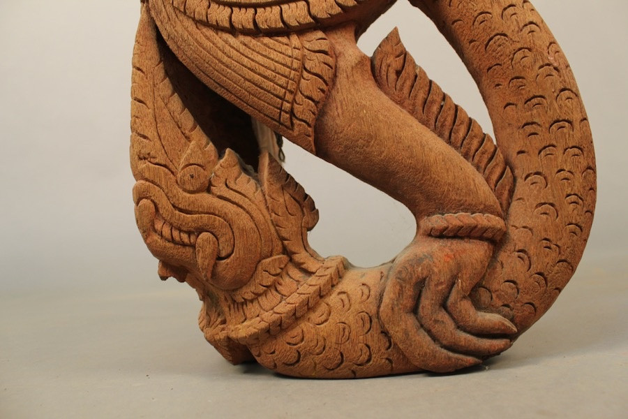 Sculpture Of Dvarapala, Temple Guardian Thailand-photo-6