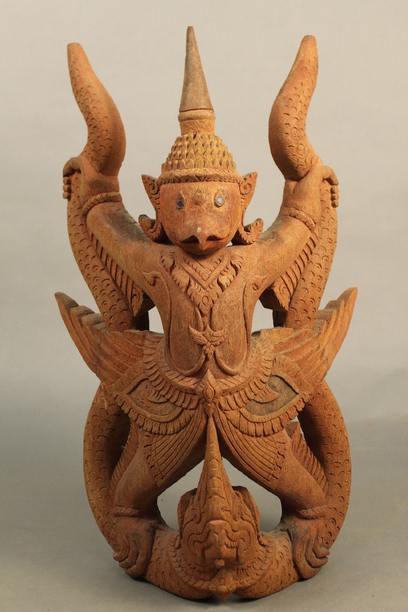 Sculpture Of Dvarapala, Temple Guardian Thailand