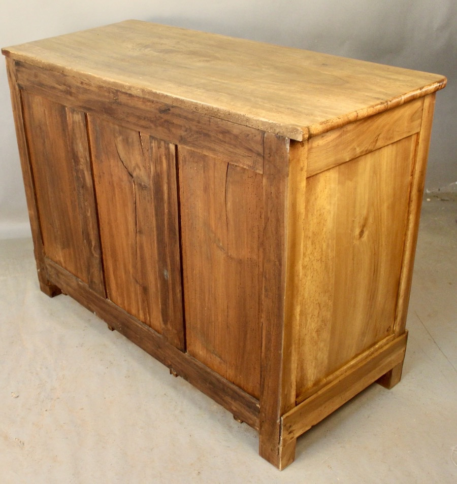 Louis Philippe 19th-century Blond Walnut Sideboard-photo-6