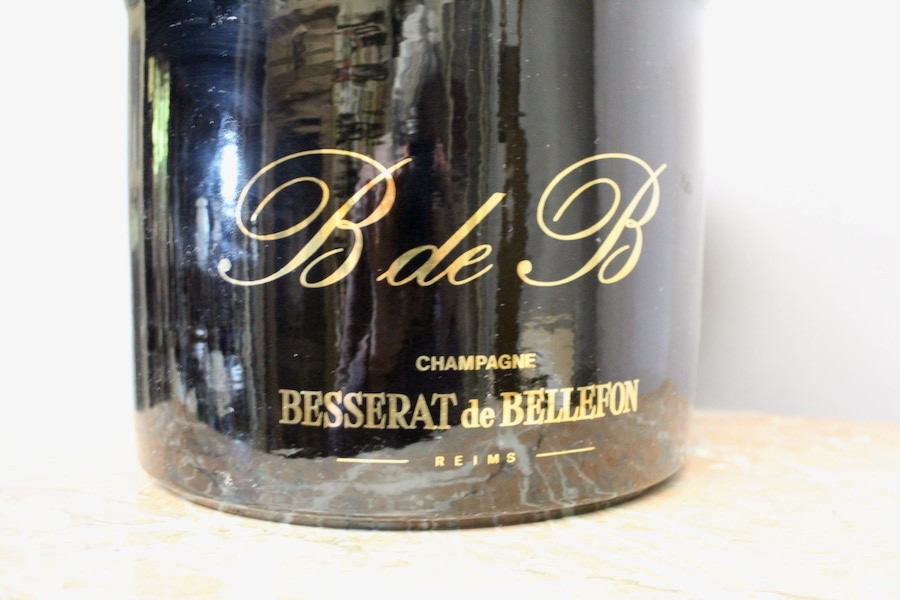 VASQUE À CHAMPAGNE BESSERAT DE BELLEFON  EN CÉRAMIQUE DE VILLENAUXE-photo-3