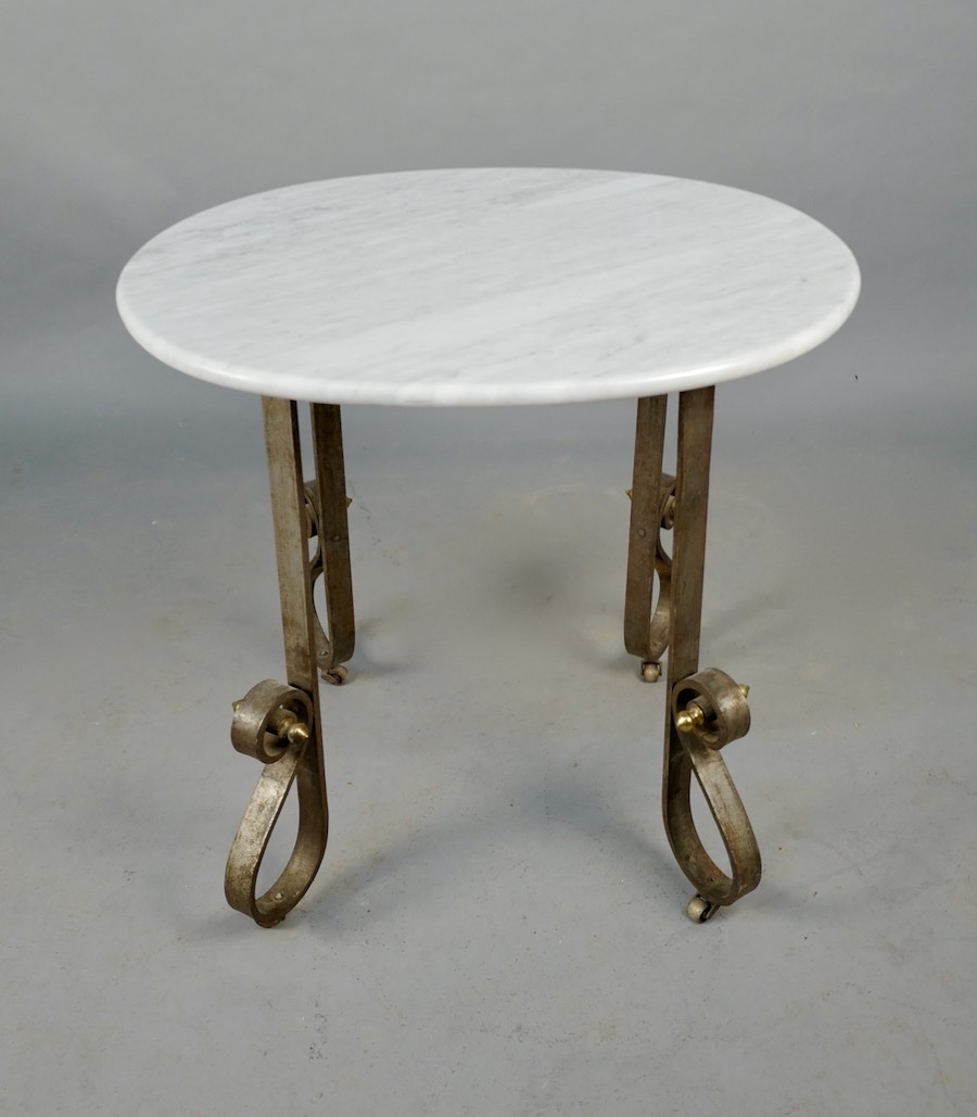 Desserte ART DECO dessus marbre ovale 