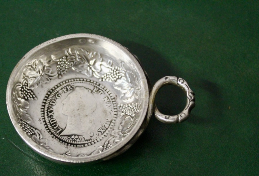 Silver Tastevin Dated 1771 With Two Hallmarks-photo-2