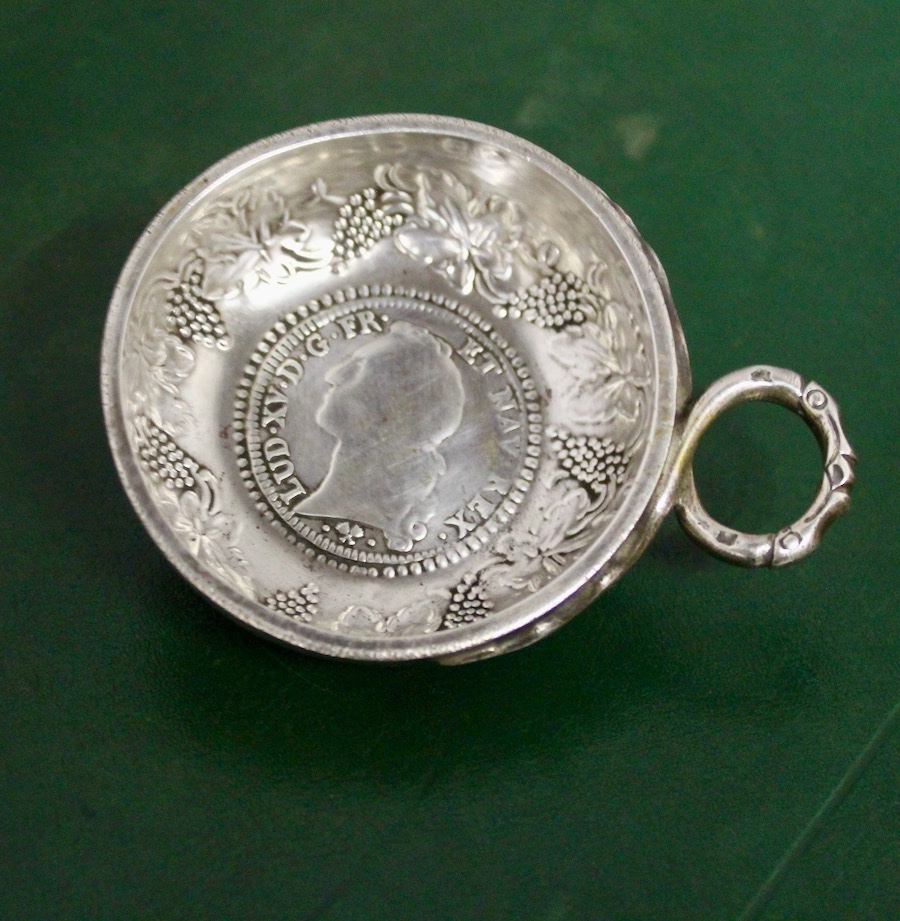 Silver Tastevin Dated 1771 With Two Hallmarks-photo-1
